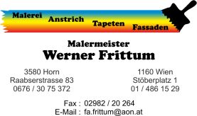 Malermeister Werner Frittum - Malerei, Anstrich, Tapeten, Fassaden